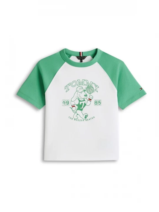 Foto van product TOMMY HILFIGER Shirt lichtgroen / wit
