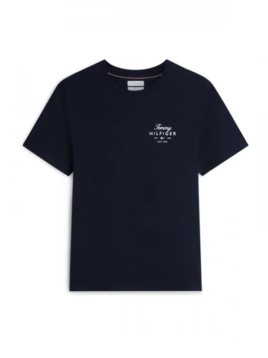 Foto van product TOMMY HILFIGER Shirt 'Logo' navy / wit