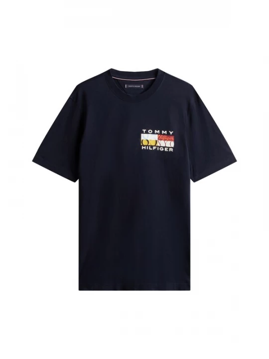 Foto van product TOMMY HILFIGER Shirt marine / curry / rood / wit