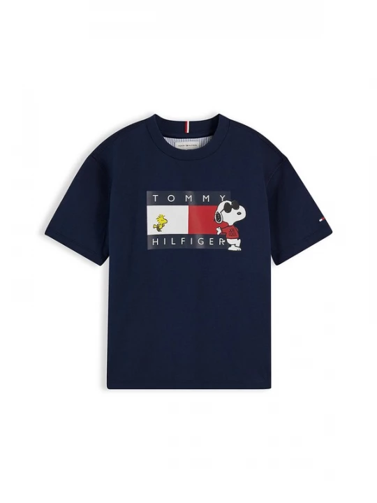 Foto van product TOMMY HILFIGER Shirt marine / roestrood / wit