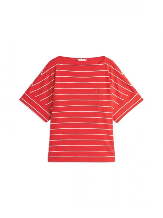 Foto van product TOMMY HILFIGER Shirt 'MDRN' knalrood / wit