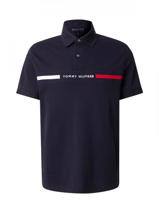 Foto van product TOMMY HILFIGER Shirt navy / bloedrood / wit