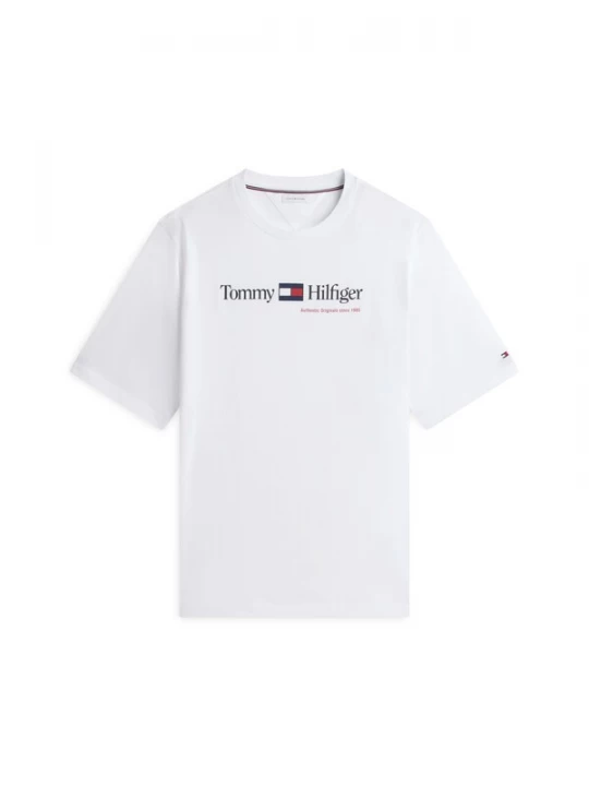 Foto van product TOMMY HILFIGER Shirt navy / bloedrood / wit