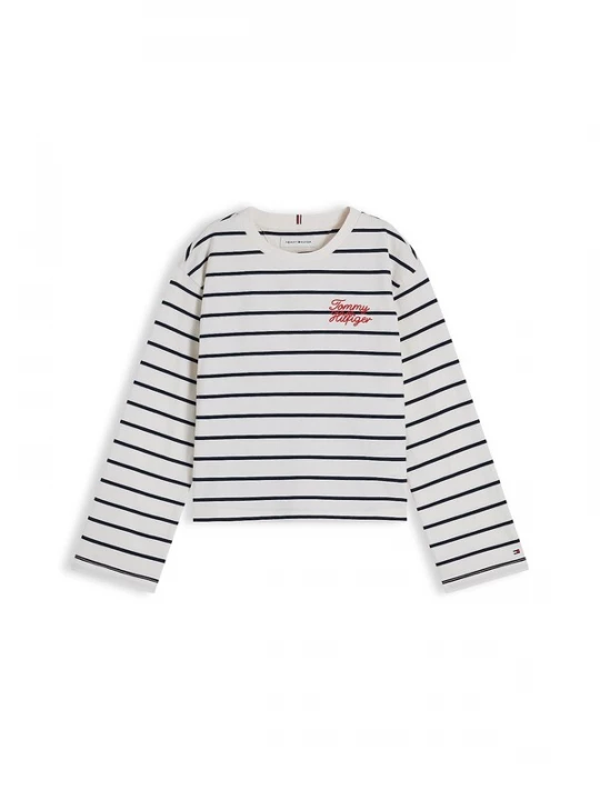 Foto van product TOMMY HILFIGER Shirt navy / kersrood / wit