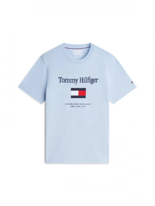 Foto van product TOMMY HILFIGER Shirt navy / lichtblauw / knalrood / wit
