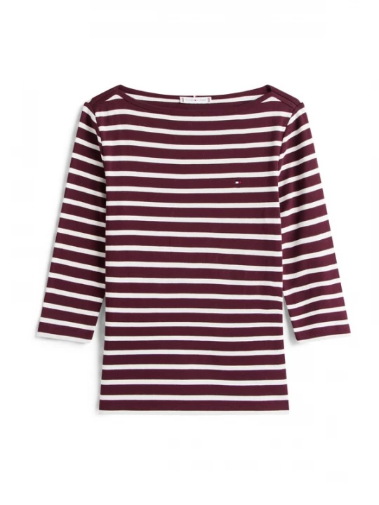 Foto van product TOMMY HILFIGER Shirt 'NEW CODY' bordeaux / wit