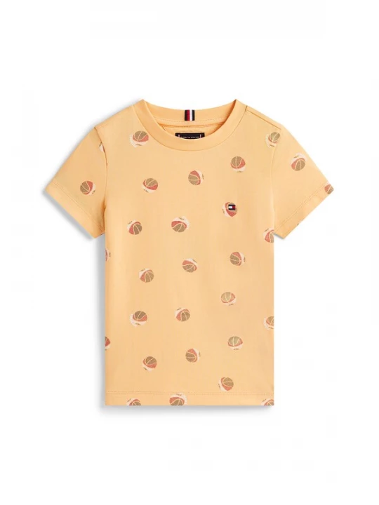 Foto van product TOMMY HILFIGER Shirt olijfgroen / lichtoranje / pastelrood / wit