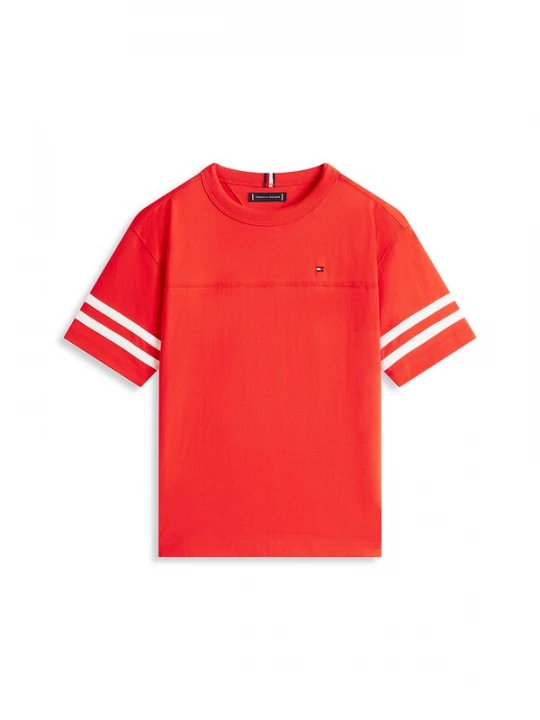 Foto van product TOMMY HILFIGER Shirt oranjerood / wit