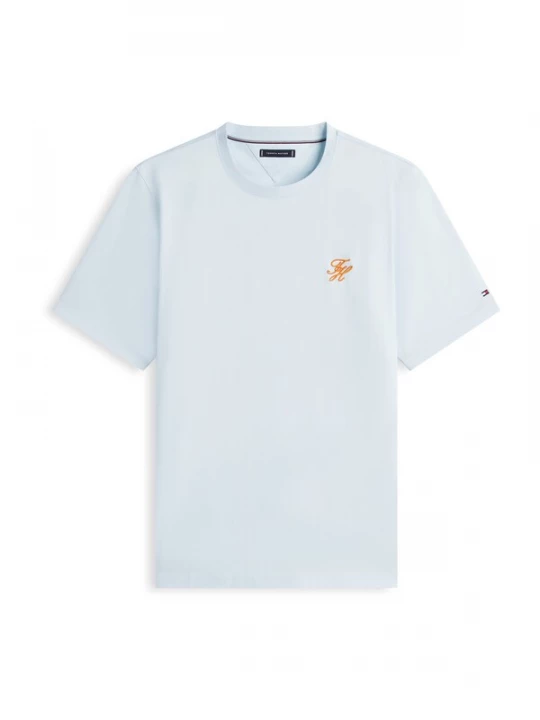 Foto van product TOMMY HILFIGER Shirt pastelblauw / oranje