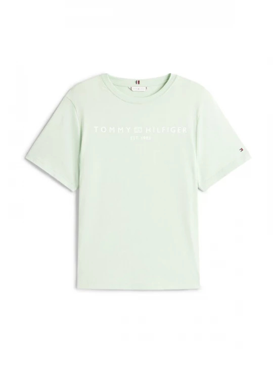 Foto van product TOMMY HILFIGER Shirt pastelgroen / wit