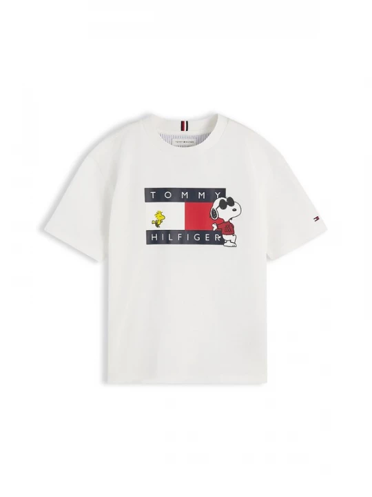Foto van product TOMMY HILFIGER Shirt 'PEANUTS' marine / geel / vuurrood / wit