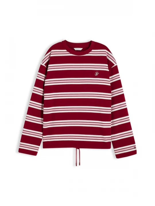 Foto van product TOMMY HILFIGER Shirt poederroze / bordeaux / wit