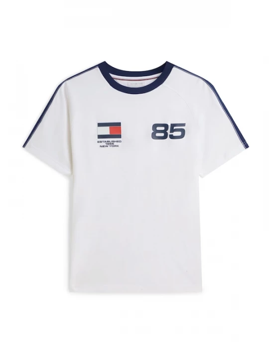 Foto van product TOMMY HILFIGER Shirt 'Relaxed' navy / knalrood / wit