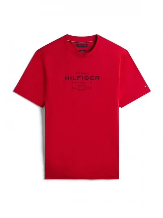 Foto van product TOMMY HILFIGER Shirt rood / zwart