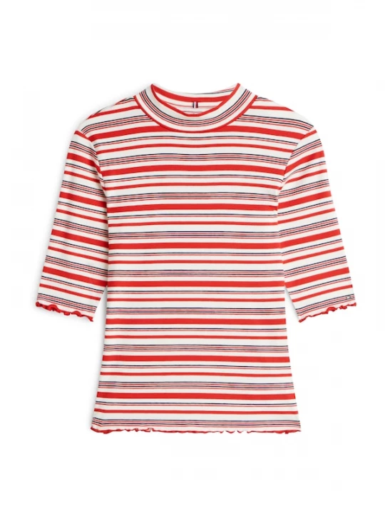 Foto van product TOMMY HILFIGER Shirt rood / zwart / wit