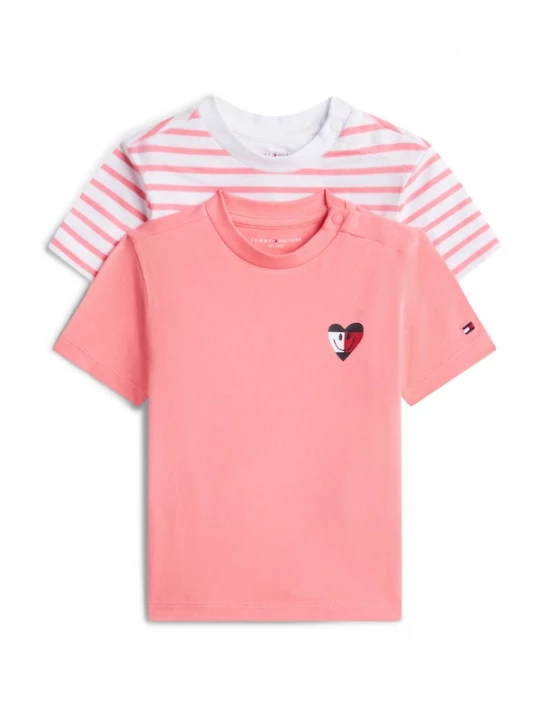 Foto van product TOMMY HILFIGER Shirt rosa / pitaja roze / wit