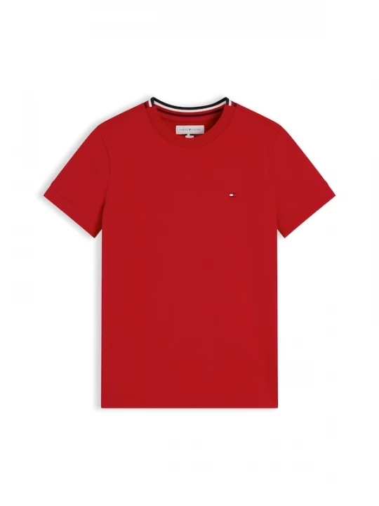 Foto van product TOMMY HILFIGER Shirt 'Signature Tape Collar' navy / rood / wit