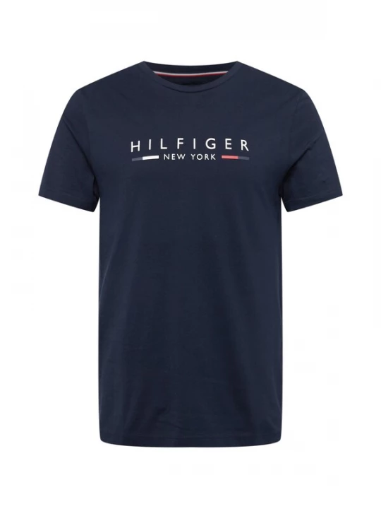 Foto van product TOMMY HILFIGER Shirt 'Slim NYC Logo' navy / rood / wit
