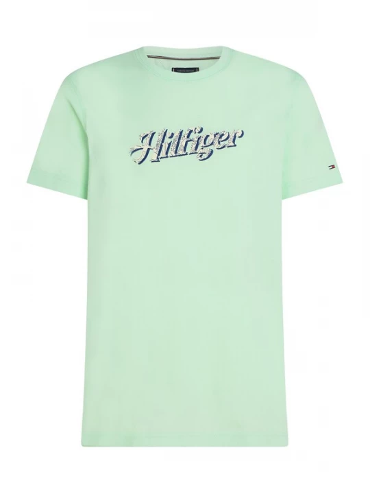 Foto van product TOMMY HILFIGER Shirt 'SUMMER' navy / mintgroen