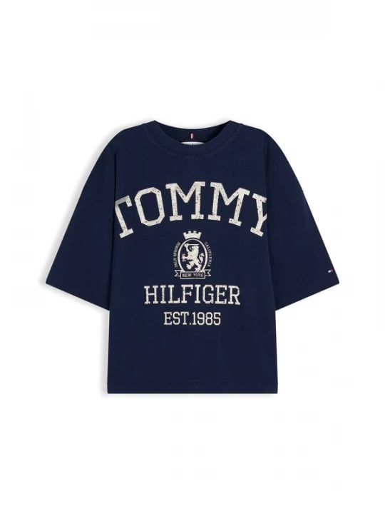 Foto van product TOMMY HILFIGER Shirt 'VARSITY CREST' beige / navy