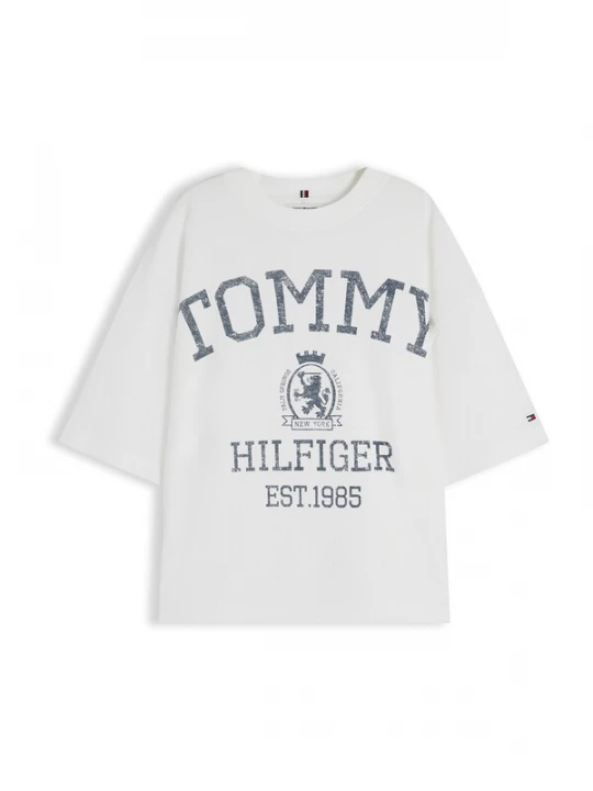 Foto van product TOMMY HILFIGER Shirt 'VARSITY CREST' opaal / wit