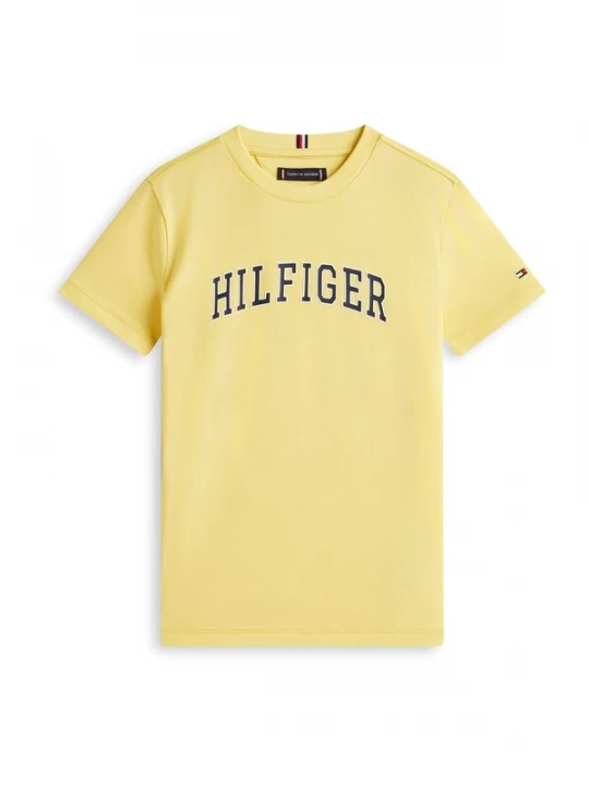 Foto van product TOMMY HILFIGER Shirt 'VARSITY' geel / zwart / wit