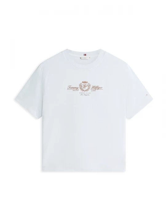 Foto van product TOMMY HILFIGER Shirt 'VARSITY' lichtblauw / lichtbruin