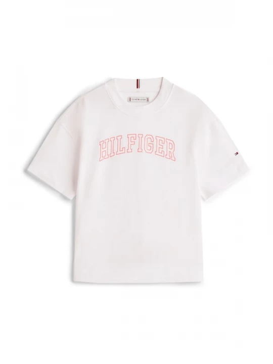Foto van product TOMMY HILFIGER Shirt 'Varsity' lichtrood / wit