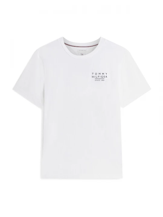 Foto van product TOMMY HILFIGER Shirt 'Wavy Flag Back Graphic' navy / bloedrood / zwart / wit