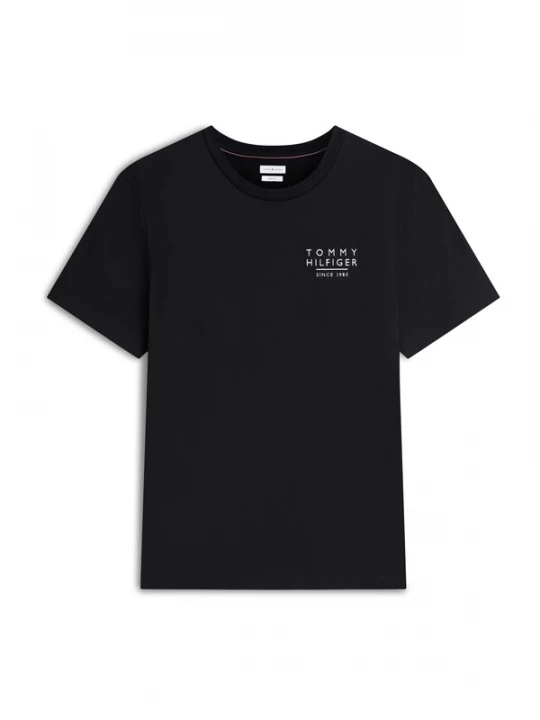 Foto van product TOMMY HILFIGER Shirt 'Wavy Flag Back Graphic' rood / zwart / wit