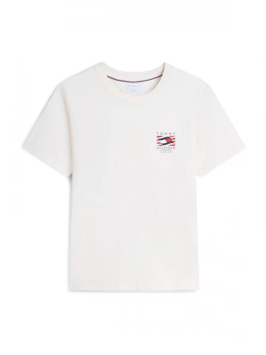 Foto van product TOMMY HILFIGER Shirt 'Wavy Flag' navy / rood / offwhite