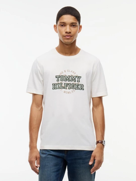 Foto van product TOMMY HILFIGER Shirt zwart / offwhite