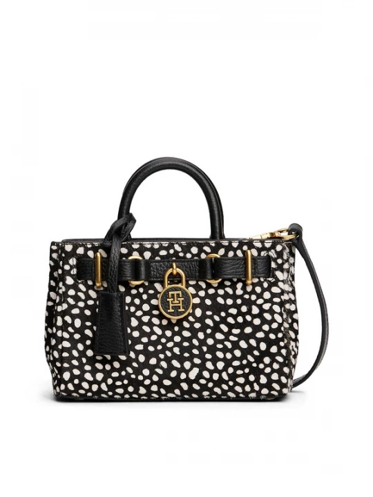 Foto van product TOMMY HILFIGER Shopper goud / zwart / wit