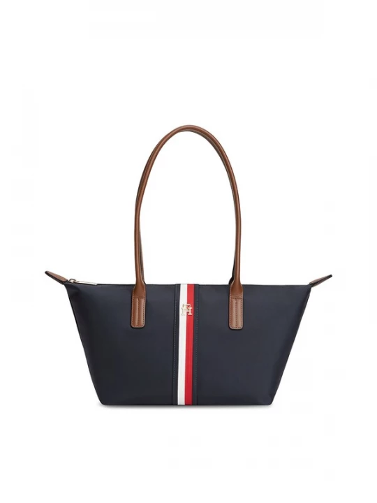 Foto van product TOMMY HILFIGER Shopper 'Popette' marine / kersrood / wit