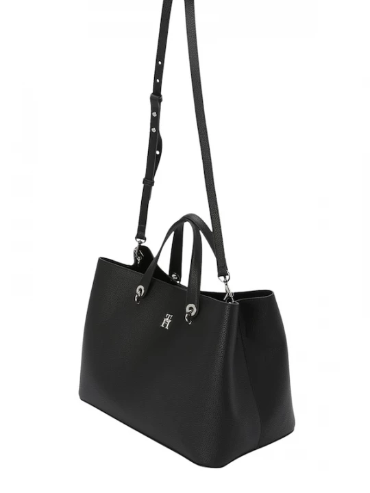 Foto van product TOMMY HILFIGER Shopper zwart / zilver