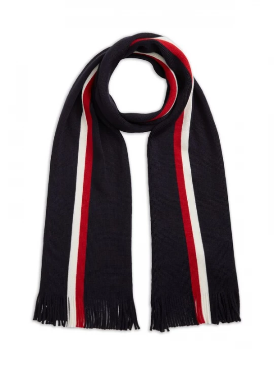 Foto van product TOMMY HILFIGER Sjaal navy / kersrood / wit