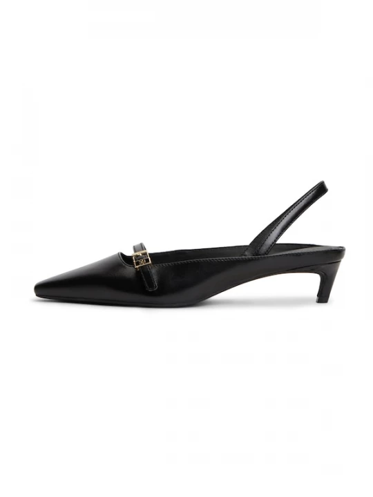 Foto van product TOMMY HILFIGER Slingpumps 'Kitten Heel Slingbacks' zwart