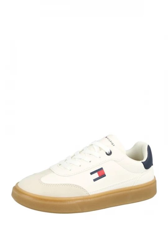 Foto van product TOMMY HILFIGER Sneakers 'COOPER' crème / lichtbeige / marine / rood