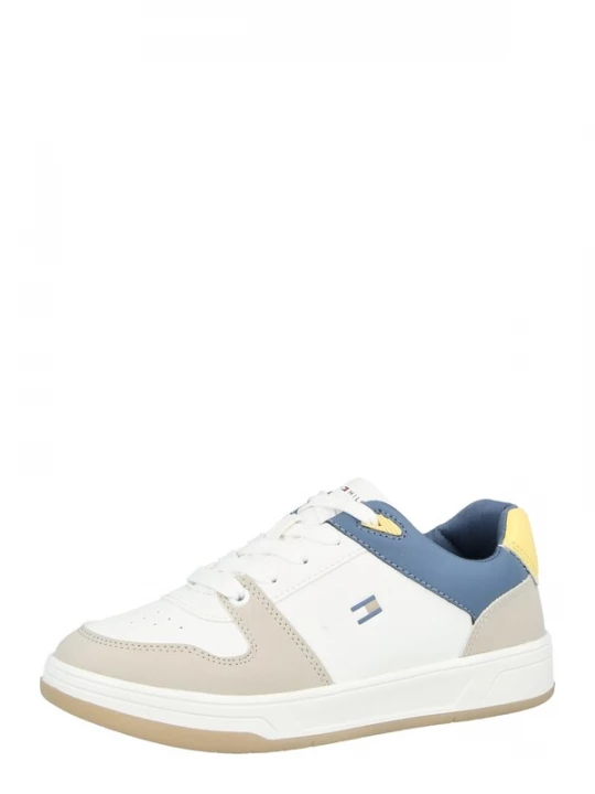 Foto van product TOMMY HILFIGER Sneakers 'HAMPTON' beige / saffier / geel / wit