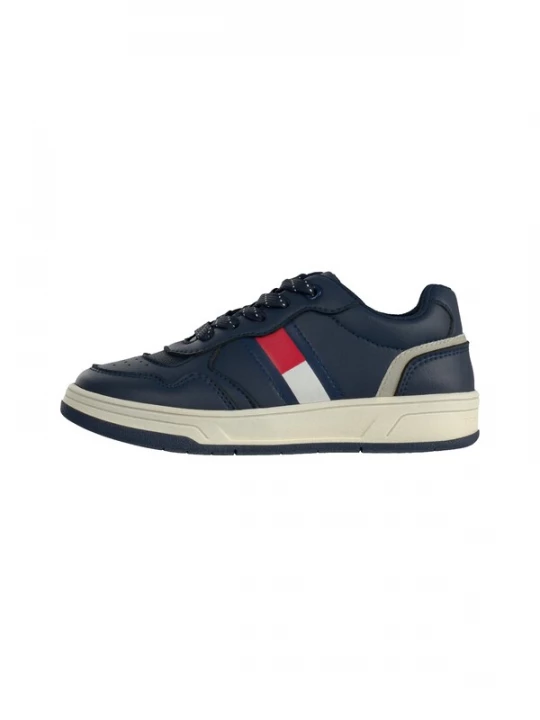 Foto van product TOMMY HILFIGER Sneakers 'HAMPTON' crème / marine / vuurrood
