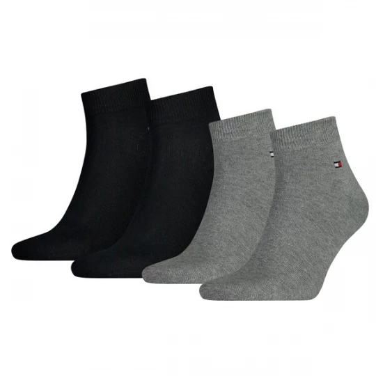 Foto van product TOMMY HILFIGER Sokken grijs gemêleerd / rood / zwart