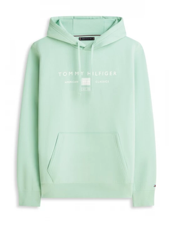 Foto van product TOMMY HILFIGER Sweatshirt 'BRAND LOVE' lichtgroen / wit