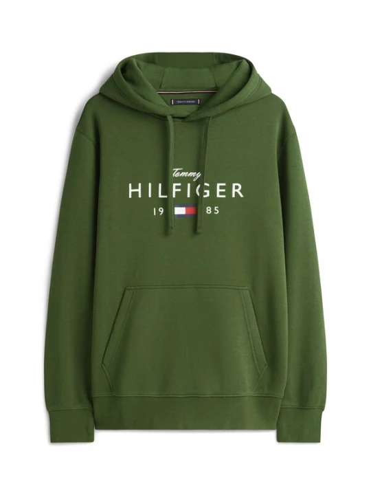 Foto van product TOMMY HILFIGER Sweatshirt 'BRAND LOVE' navy / donkergroen / rood / wit