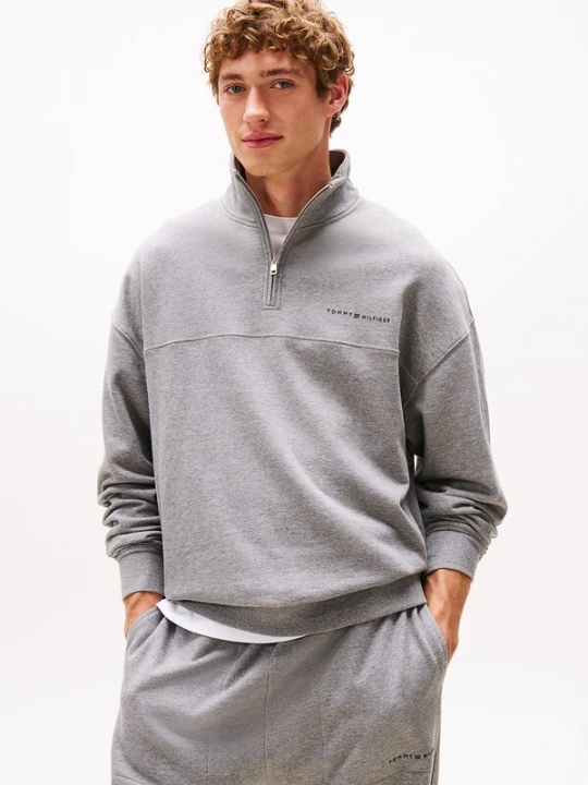 Foto van product TOMMY HILFIGER Sweatshirt grijs / zwart