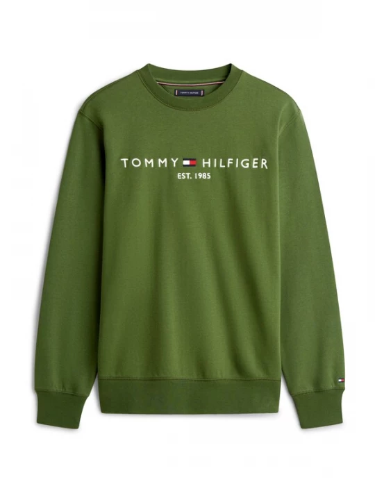 Foto van product TOMMY HILFIGER Sweatshirt groen / rood / wit