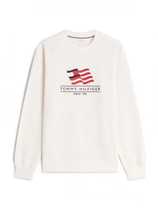 Foto van product TOMMY HILFIGER Sweatshirt lichtgeel / rood / zwart