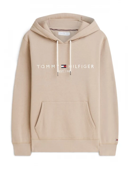 Foto van product TOMMY HILFIGER Sweatshirt 'Logo Embroidery Flex Drawstring' beige / navy / rood / wit