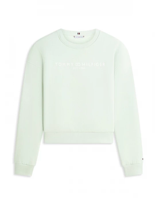 Foto van product TOMMY HILFIGER Sweatshirt mintgroen / wit