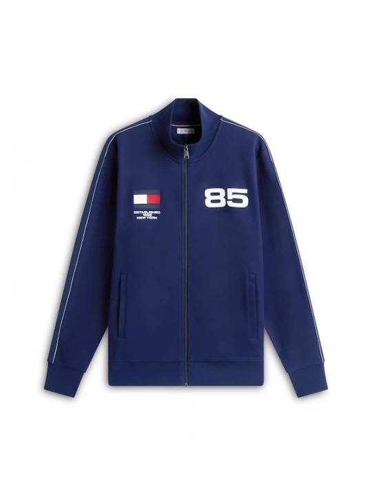 Foto van product TOMMY HILFIGER Sweatvest 'Interlock Track' navy / rood / wit