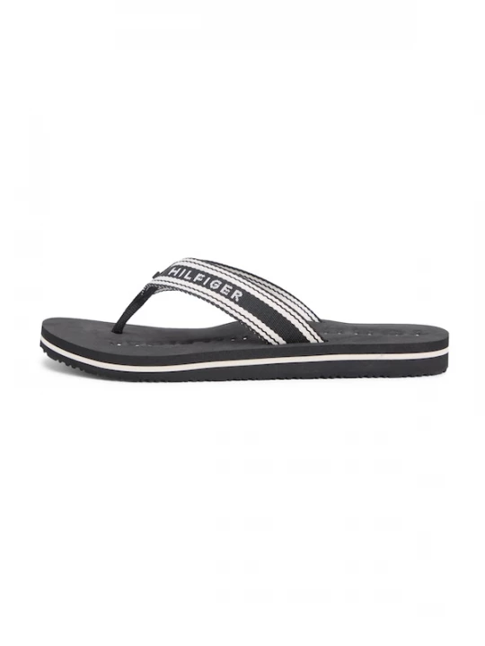 Foto van product TOMMY HILFIGER Teenslipper zwart / wit